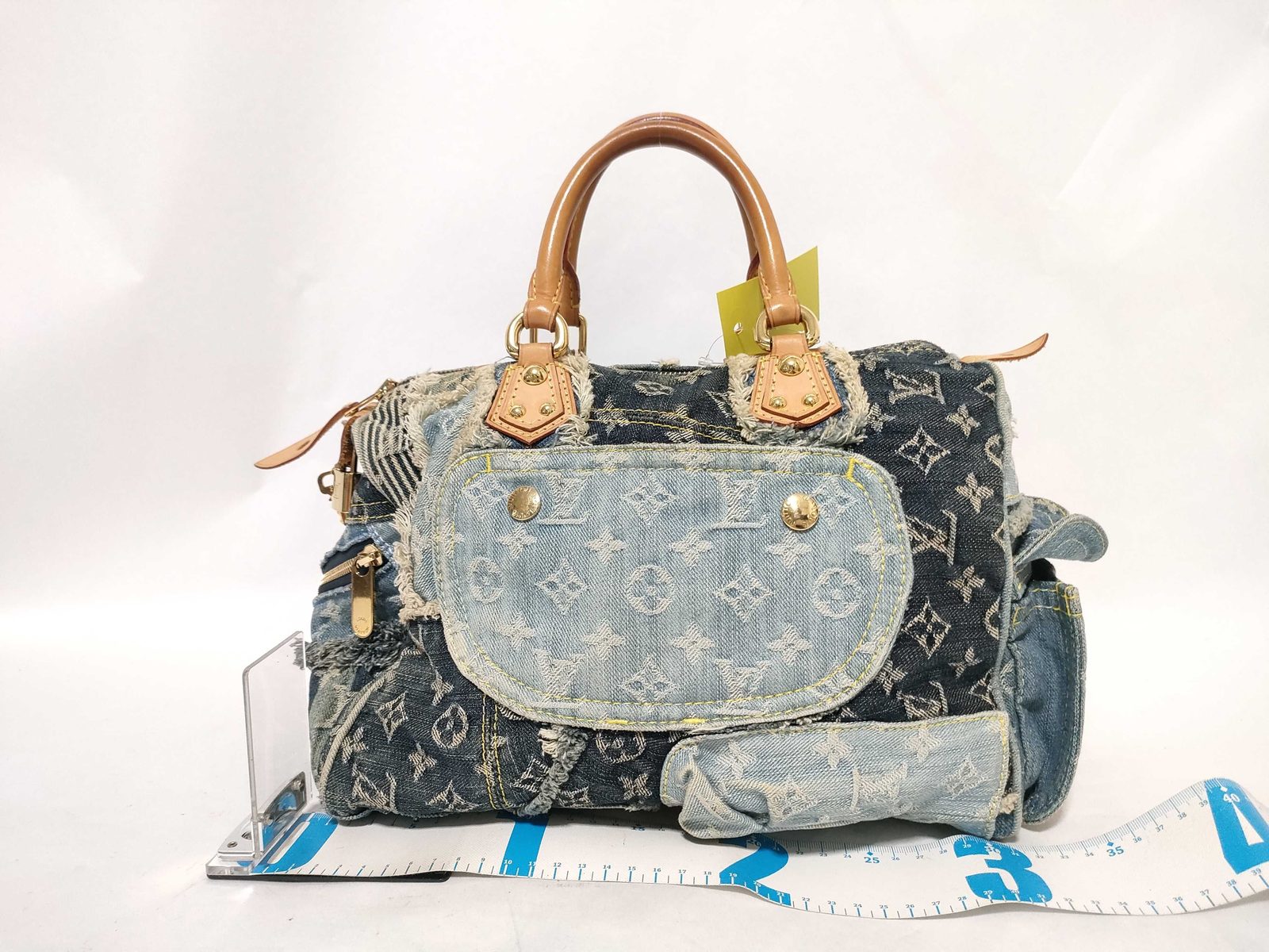 Speedy 30 Monogram Denim Patchwork, view 2